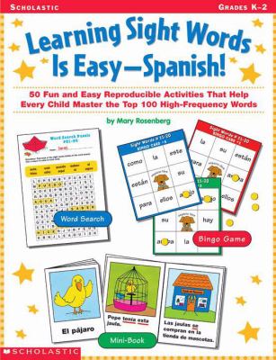 Learning Sight Words Is Easy--Spanish! book cover image